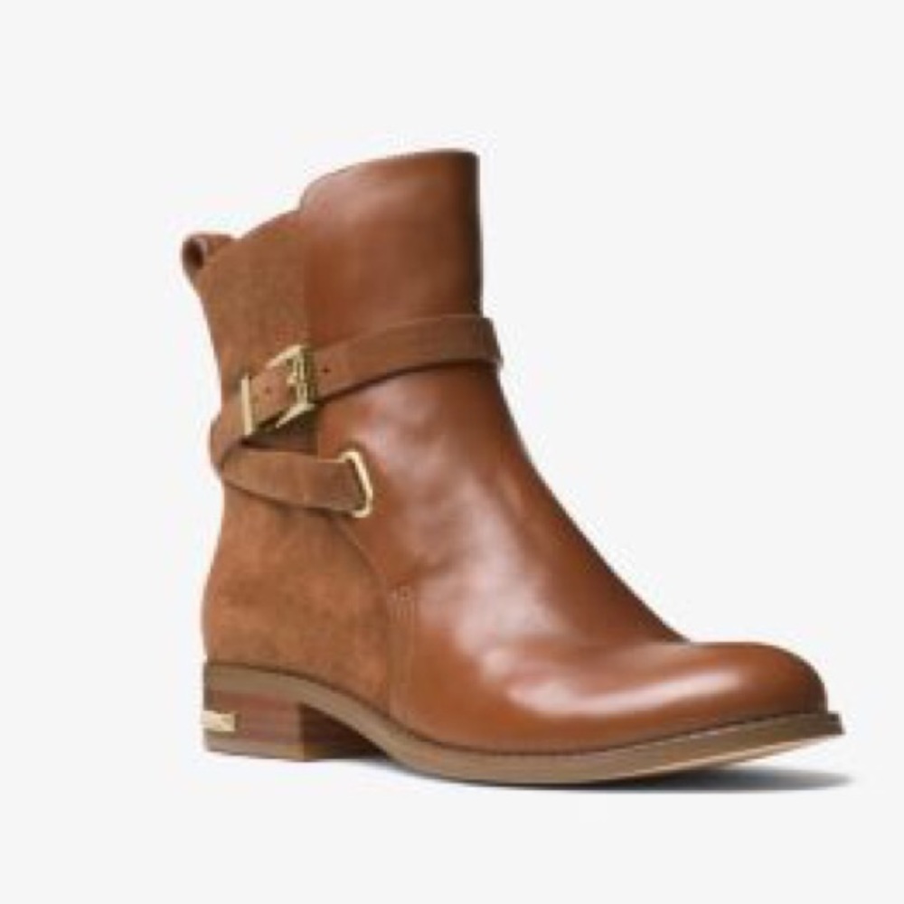 Michael Kors Leather/Suede Cognac Boots